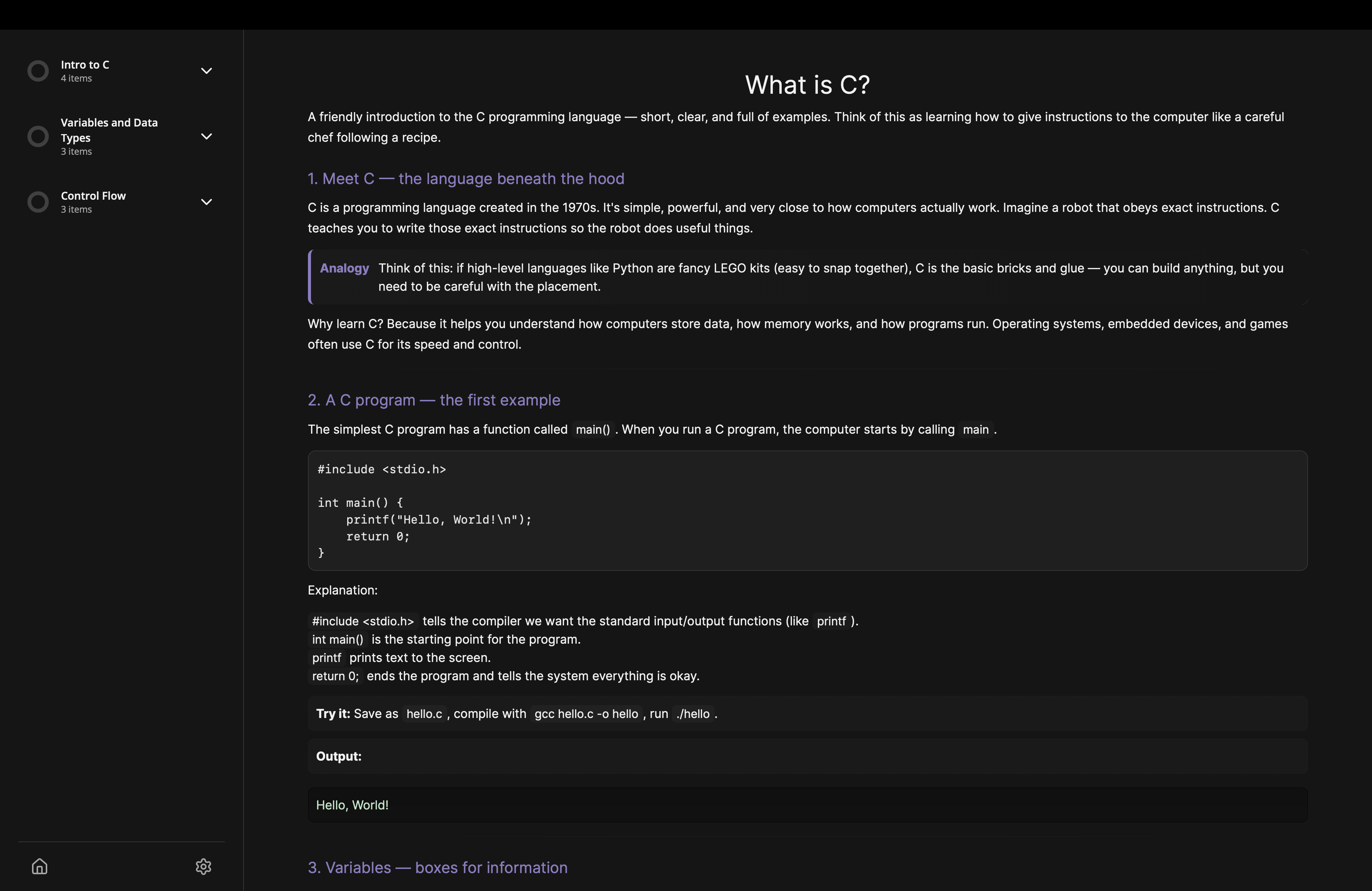 Suvriddhi OS Learn Interface